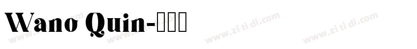 Wano Quin字体转换